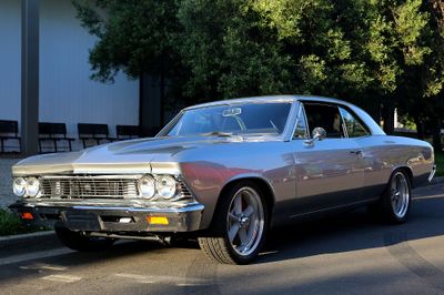 66 Chevelle silver front left